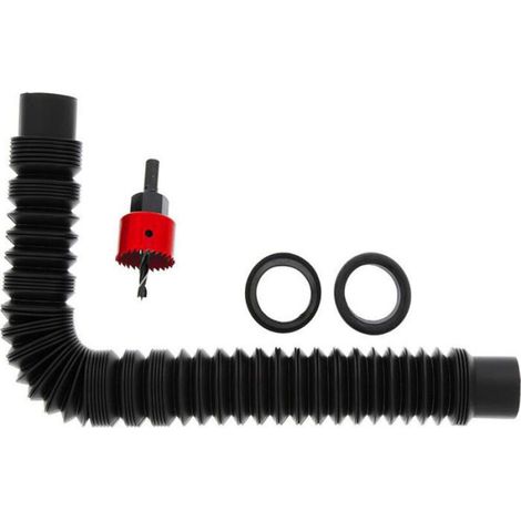 Kit de raccordement pour récupérateurs d'eau de pluie, permettant de connecter deux seaux de récupération d'eau de pluie et des dé (1/5)