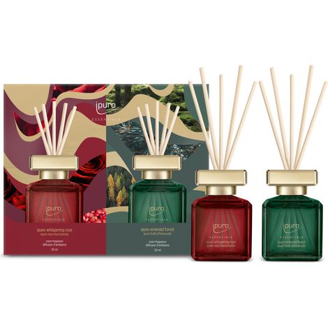 Ipuro Raumduft Essentials rose & forest 2 x 50 ml Diffuser