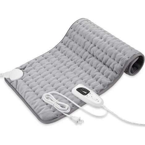 Sous-couverture électrique, 60 x 30 cm, arrêt automatique, protection contre la surchauffe, 6 réglages de température, lavable, chauffe-matelas adapté à tous les matelas standard (1/3)