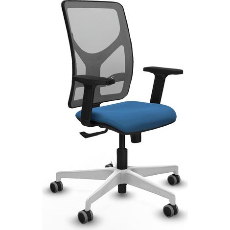 Silla de oficina piqueras y crespo Motilla gris simil cuero (1/2)