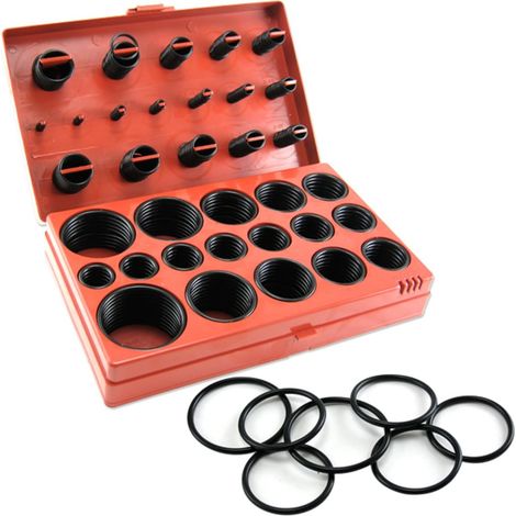 ASSORTIMENTO 419 O-RING GUARNIZIONI MECCANICA tonde profilo set cassetta metrica