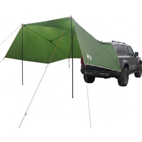 vidaXL Tienda para coche 308 x 215 x 220 cm Verde Poliéster y Acero (1/2)