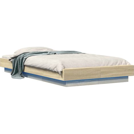 Estructura de Cama con LED Roble Sonoma 80 x 200 cm vidaXL (1/5)