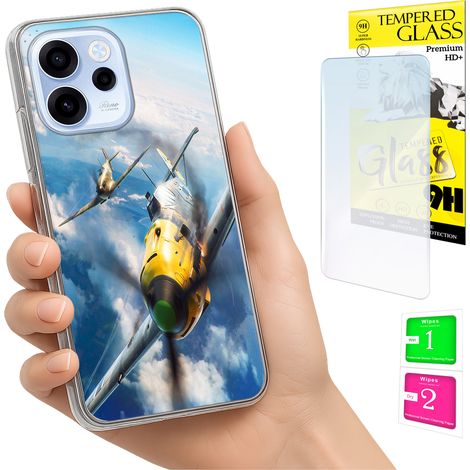 Schutzhülle für Oppo Reno 15F / 15F FS: Fotoschutzhülle, Rückseite + 9H-Glas (1/5)