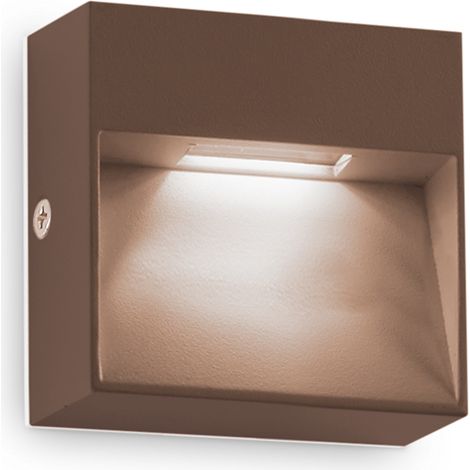 Applique Da Parete Contemporaneo Dedra Alluminio Coffee Led 1,5W 3000K Ip65