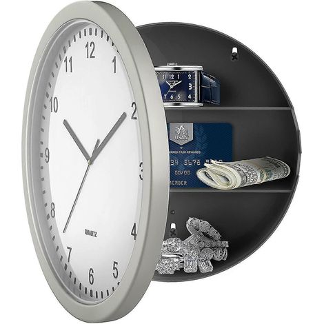 Wanduhr mit verstecktem Safe, 10" ( )