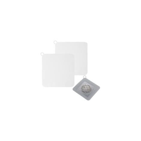 Tapones de silicona antiolor para desagües, tapas desodorizantes para alcantarillado, paquete de 2, cierre hermético para cocina, baño y lavadero, eficaces y reutilizables (12 x 12 cm) - Crezuo