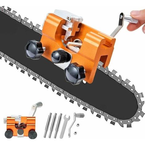 Chainsaw Chain Sharpener, Chainsaw Chain Sharpening Jig, Easy to Use, Chainsaw Chain Sharpening Kit, for All Types of Chainsaws, Lumberjacks and Gardeners (1/5)
