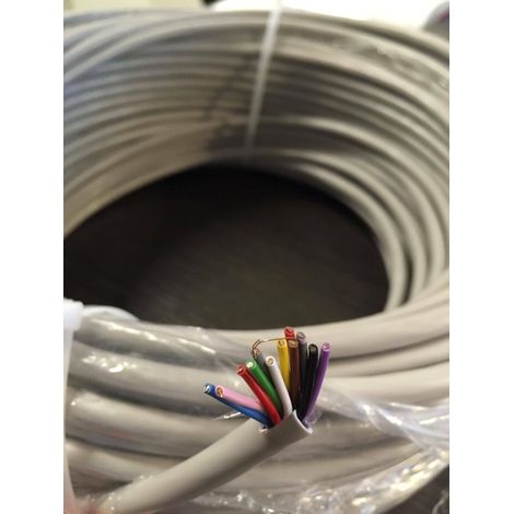 Micro tek 100mt cable de intercomunicaciÓn 12 conductores 12x0.50 mm gris cx01205000