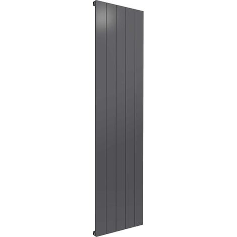 Reina Casina Single Vertical Aluminium Radiator 1800mm H x 470mm W Anthracite (1/5)