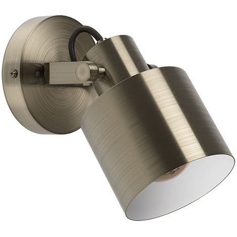 Spot Light Southery Steel Cream-oro spazzolato, bianco E27 1x40W L: 18,5 cm B: 11 cm H: 21 cm Dimmabile (1/3)