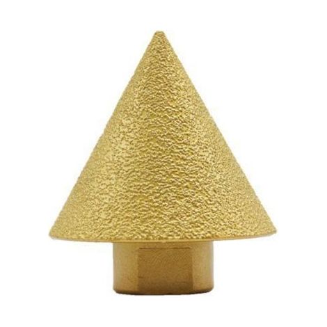 Outil chanfrein diamanté – Fraise biseau arrondi – Perçage, élargissement, chanfrein – Pour carrelage, marbre, granit – Accessoire polissage (1/5)