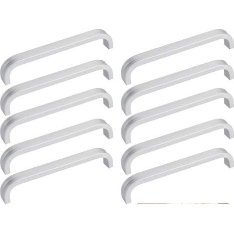 10 maniglie per mobili, maniglie universali per ante di cucine, maniglie per cassetti in alluminio, maniglie per porte esterne con 20 viti per ante di mobili da cucina e armadi (1/5)