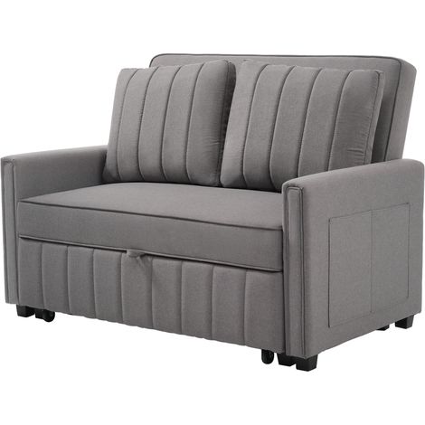Canapé multifonctionnel pliable convertible mousse gris antique 180 x 127 cm ZIPSOFA (1/5)