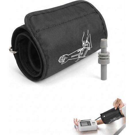 Brassard Tensiomètre Bras de Rechange, 1 Brassard Réglable + Connecteur pour Tensiomètre Électronique Appareil de Tension Artérielle, Mesure Précise de la Tension (1/5)