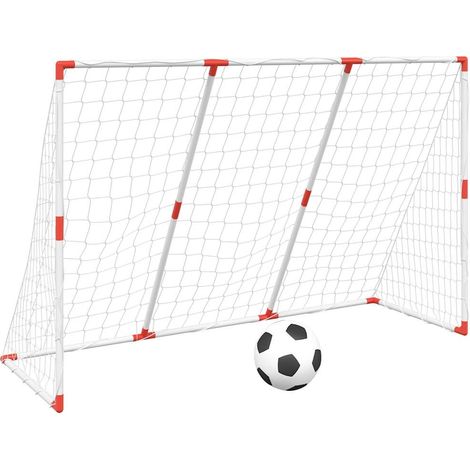 But de football pour enfants avec ballons 2 en 1 blanc CFW836297 (1/5)