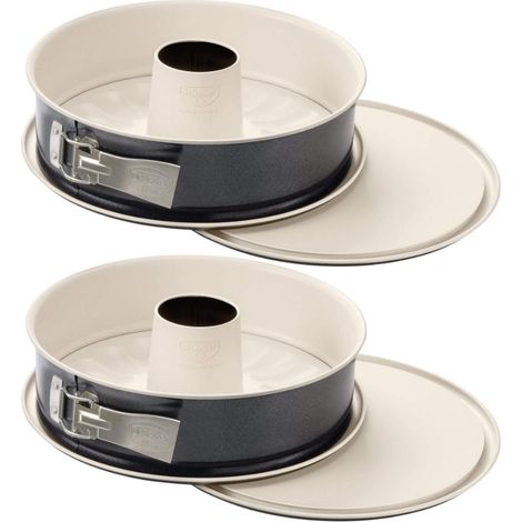 Ensemble de 2 Moules à manqué à charnière avec fond à savarin 26 cm Dr Oetker Back-Trend (1/4)