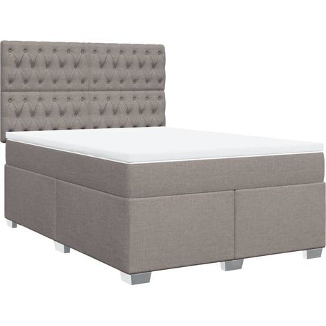 Maison Exclusive - Boxspringbett mit Matratze Taupe 140x200 cm St