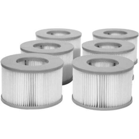 Lot de 6 cartouches filtrantes pour spa gonflable MSPA Élément filtrant pour piscine (1/4)