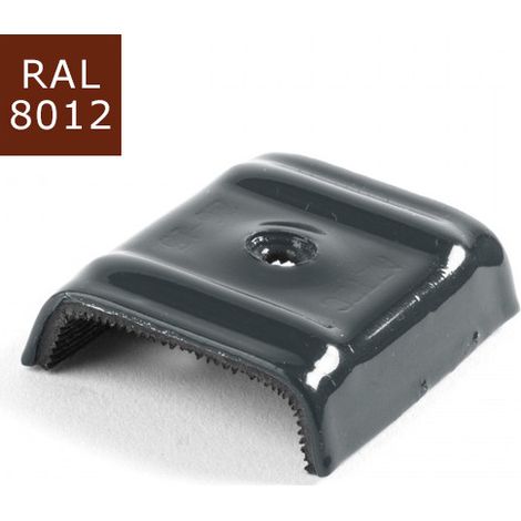 Cavalier bac acier SCELL-IT Type E1- Brun rouge RAL8012 - Sachet de 100 - CAV-TE1-8012 (1/5)