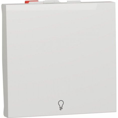 Pulsador 2 módulos símbolo luz polar SCHNEIDER NU320618L