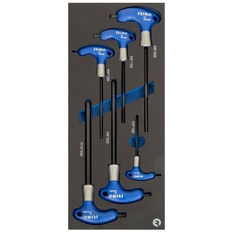 IRIMO - Module mousse 1/3 Tournevis 6 pans manche en T - 6 pièces
