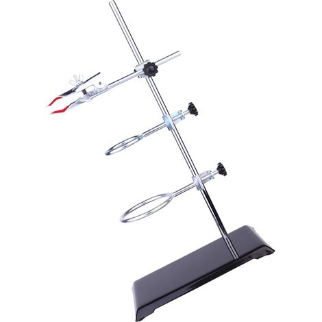Support de Laboratoire de Chimie en Fer Burette, Porte-entonnoir et Collier de Serrage Métallique, Installation Facile pour Expériences en Laboratoire Couleur Couleur Aléatoire (1/5)