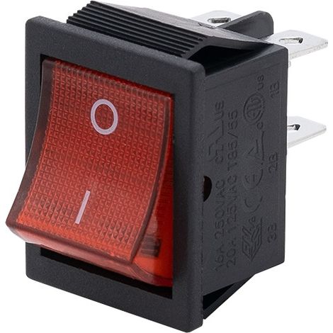 INTERRUTTORE BIPOLARE ILLUMINATO - VT-206-1201