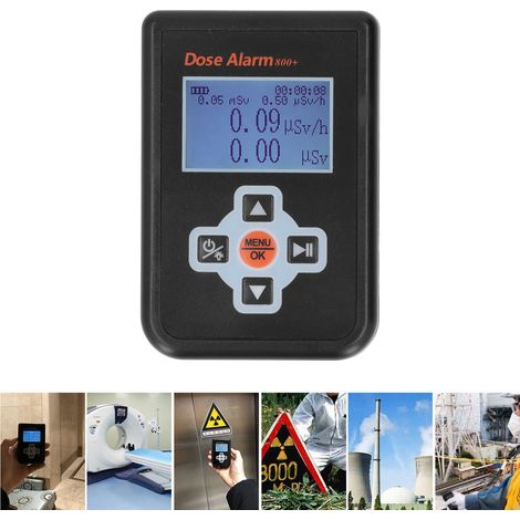 Détecteur de rayonnement nucléaire 800+, alarme de surveillance radioactive, détection de rayonnement, alarme de dosimétrie personnelle (1/5)