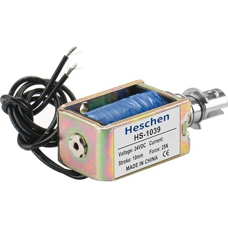 Hechen JF-1039 Électromagnet électromagnétique pour porte à cadre ouvert 24 V 400 mA 25 N 10 mm