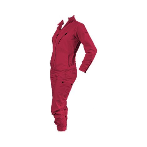 LMA – Combinaison de protection femme framboise XS – Double zip – Plis d'aisance au dos – Multipoches pour travaux agricoles