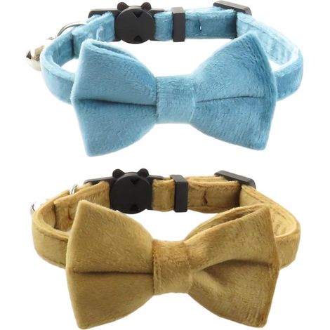 Zweiteiliges Katzenhalsband-Set mit Glöckchen und Schleife verstellbares Katzenhalsband mit Sicherheitsverschluss Sicherheitsschleife geeignet 1 1,0 (1/5)