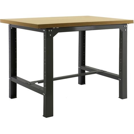 SimonRack Banco da Lavoro con Piano in MDF 35 mm – Portata 600 kg – 865x1800x750 mm – Tavolo Fai da Te Officina – Antracite/MDF – BT-6 (1/3)