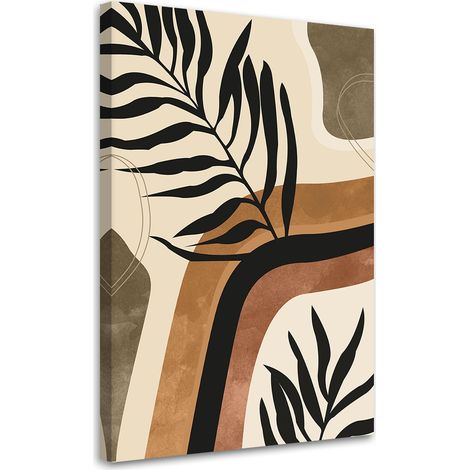 Tableau sur toile Feuilles et brindilles boho 60x90 (1/5)