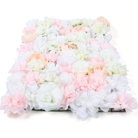 20 Stücke Kunstblumen Panel DIY Blumenwand Rosenwand Künstliche Blumen Dekor Säule