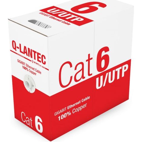 Cavo U/UTP cat.6 in PVC 4 pin 305 m Q-LANTEC KIU6PVC305