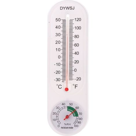 Thermomètre et hygromètre suspendu au mur, pour l'intérieur et l'extérieur, jardin, bureau, enregistreur de température (1/5)