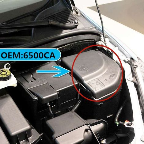 Le modèle 6500CA 6556VS convient au couvercle de la boîte à fusibles des Peugeot 307, 408, 3008, Citroën C4 et DS5. Il est doté d'un couvercle en plastique pour protéger la boîte à fusibles. (1/4)