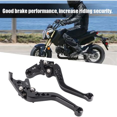 Maneta corta de freno y embrague para Honda Grom MSX125 (2013-2018) - Negra