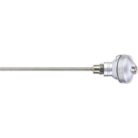 Sonde de température RTD PT100 avec filetage NPT 1/2" et tête de connexion thermocouple (PT 200 mm) (1/5)