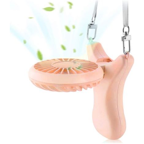 Ventilateur de cou portable 3000 mAh, mini ventilateur portatif, rotation à 90°-AquaForge (1/5)