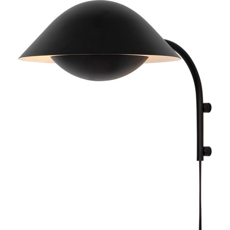 Applique murale FREYA Métal Noir, H.26 - IP20 - E14 /Nordlux Intérieur (1/5)