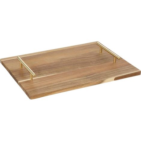 Plateau de Service en Bois "Mina" 40cm Marron