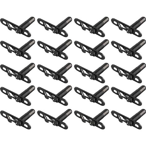 20 connecteurs invisibles pour meubles, clips en acier armoires (1/5)