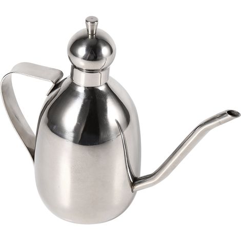 Flacon à huile d'olive en acier inoxydable 0,35L - Bouteille vinaigrette pour cuisine (1/5)