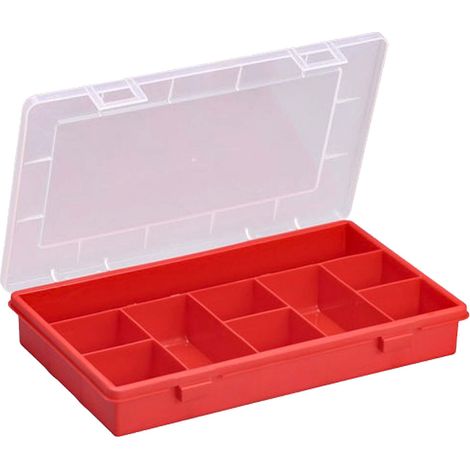 Allit Sortimentskasten EuroPlus Basic 29/9 rot/transparent Aufbewahrung (1/4)