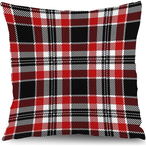 Housse de coussin carré symétrique, décoration canapé salon,40×40cm (1/5)