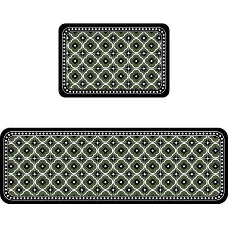 LAN Carreaux de fleurs pour bassin de printemps 5080cm (Terre de diatomées) Tapis de sol spécialement conçu pour la cuisine : résistant aux taches, facile à nettoyer, à séchage rapide, en terre de dia