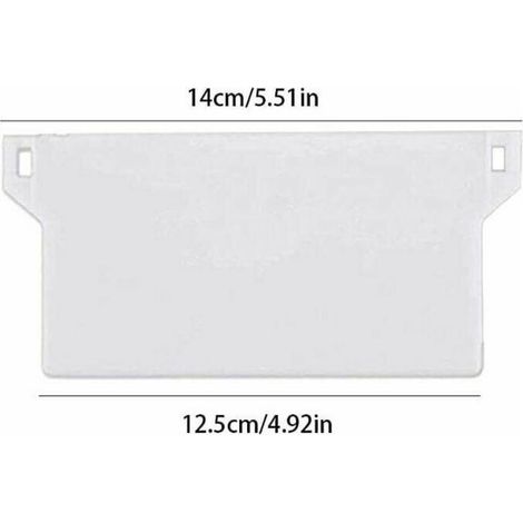 10 pièces plaque de poids pour stores californiens stores verticaux plaque de poids lamelle de store vertical pièce de rechange blanc 127mm (1/4)