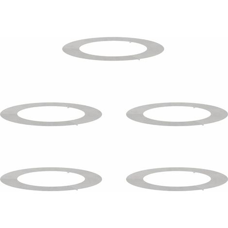 Maison Exclusive - geeignet für flache Baumringe 5 pcs Silber Ø60